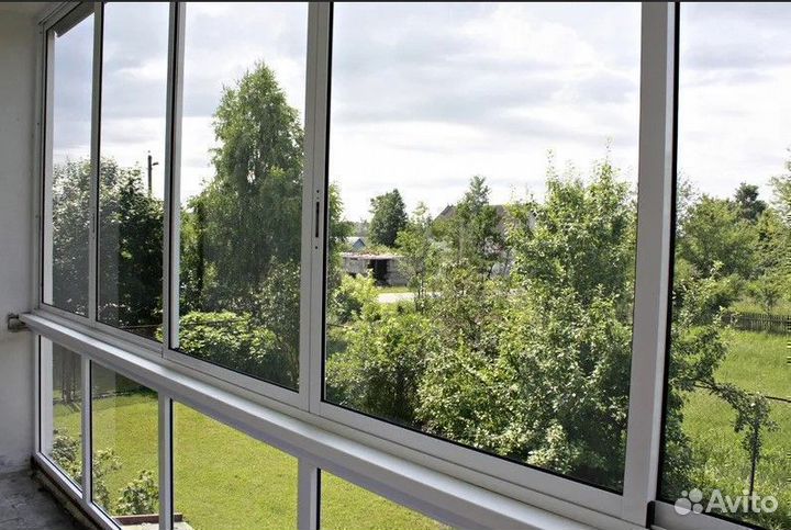 Остекление террасы балкона веранды