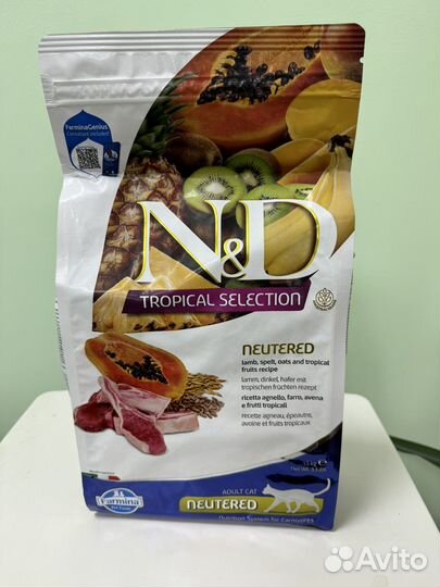 Корм Tropical Chicken 1,5 кг и Ягненок 1,5кг