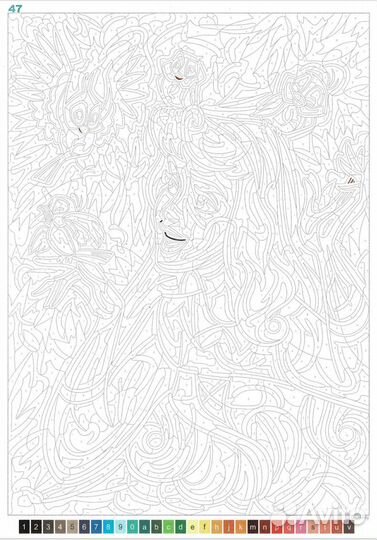 Раскраска по номерам Disney Hachette