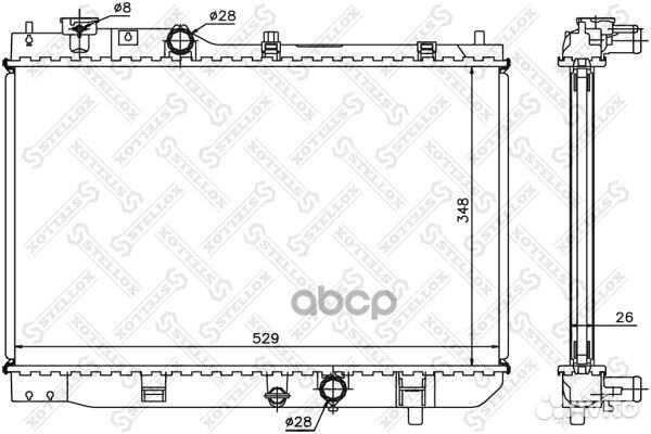 Радиаторы сист.охлажденияstellox 1025840SX Ste