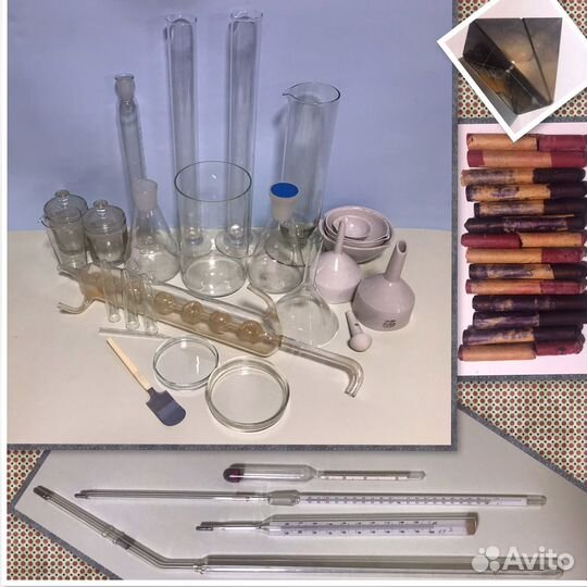 Химическая лабораторная посуда и термометры СССР