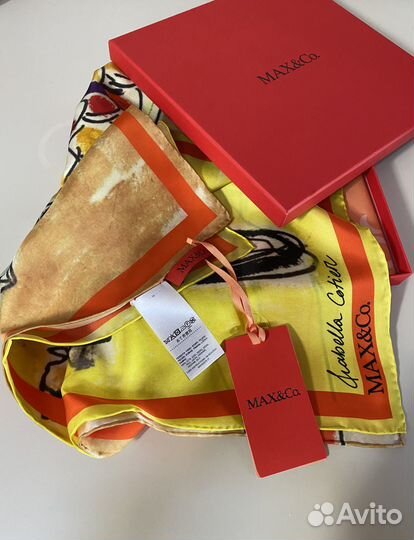 Max Mara шелковый платок - Gustav Klimt