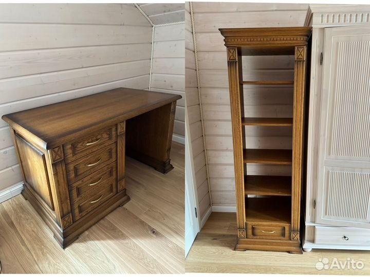 Письменный стол Верди и книжный шкаф