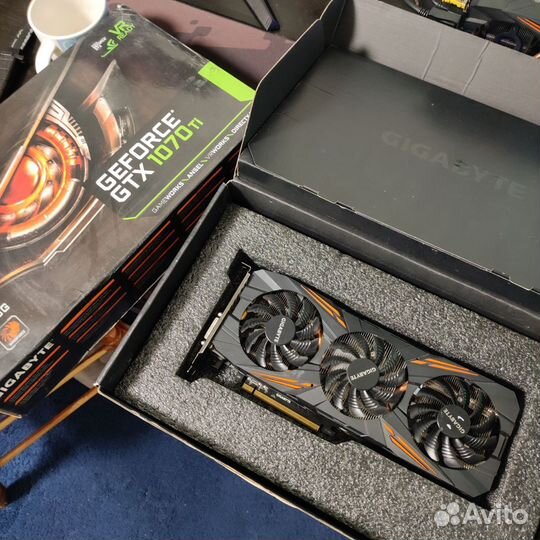 Видеокарта GTX 1070 TI, Gigabyte (не рабочая)