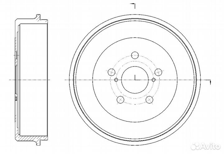 Барабан тормозной G-brake GD-06807 GD-06807 G