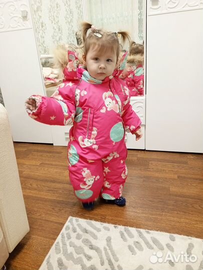 Зимний комбинезон для девочки lassie 92