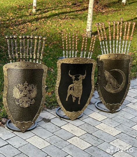 Подставка под шампуры Щит подарочный