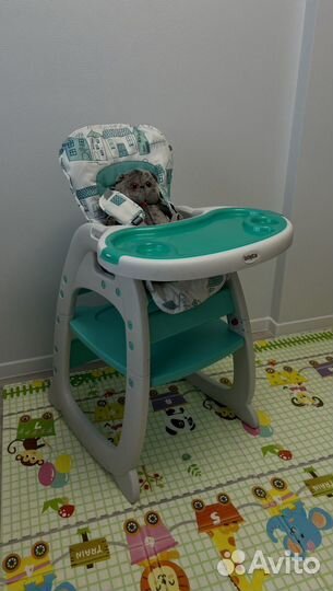 Стул для кормления 2 в 1 Babyton City Green
