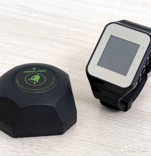 Кнопка вызова официанта, персонала: Черный бургер