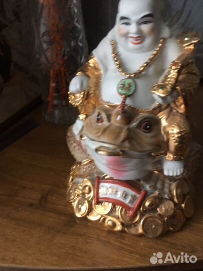 Статуэтка китайская Хотей на Жабе