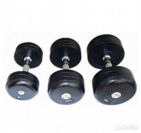 Гантельный ряд обрезиненный Dayu Fitness DB-181-1