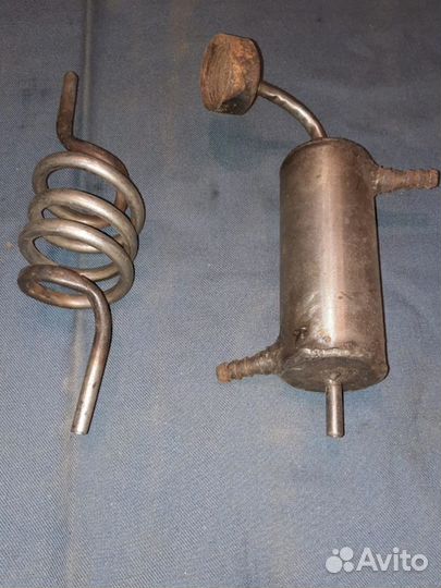 Змеевик и охладитель резервуарный к самогонному ап