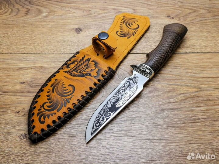 Нож Следопыт из стали 98Х18 с гравировкой