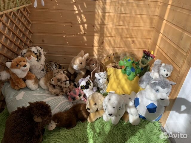 Мягкие игрушки животных, хаски