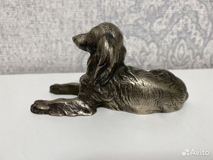 Статуэтка собака металл