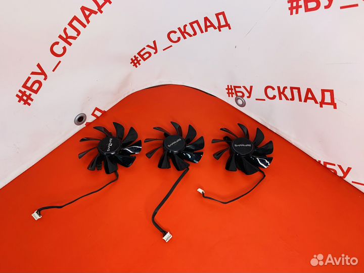 Кулер 3шт 4 pin для видеокарт 960 1050 ti 1060 107