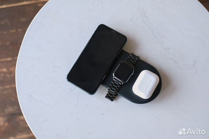 Беспроводная зарядка Baseus Smart 3in1