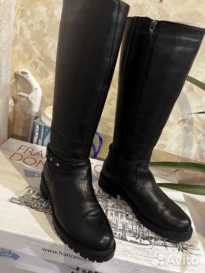 Зимние женские сапоги 38 натуральная кожа