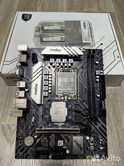 Игровой комплект b760 + 12400f+ 16gb