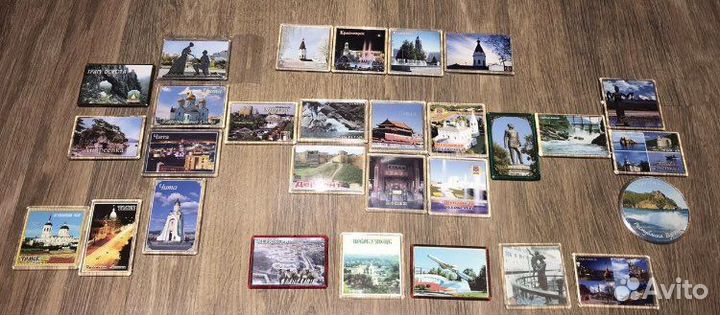 78 магнитов с разных городов