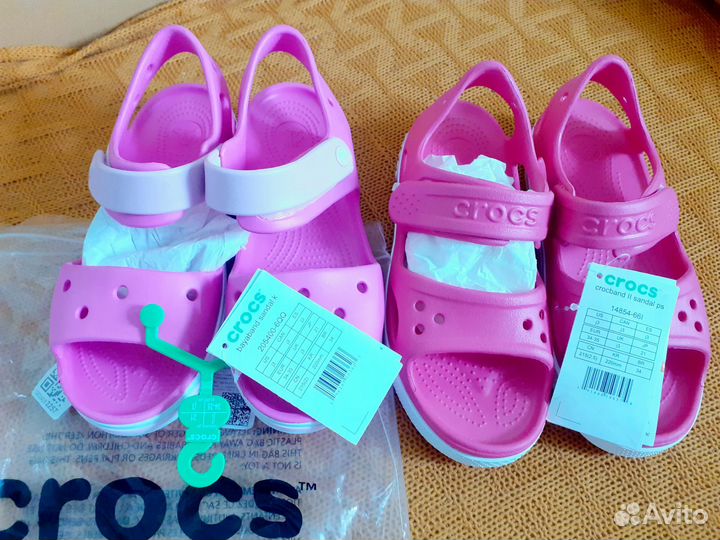 Crocs сандалии j2 и j3 оригинал новые