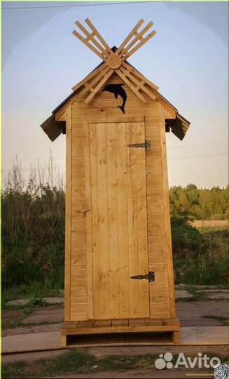 Дачный туалет деревянный GAR210