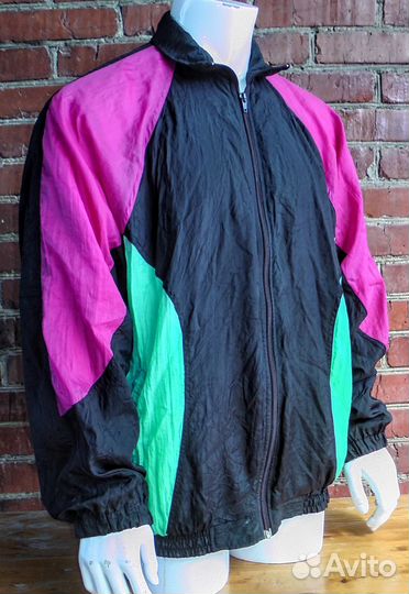 Спорткостюм из жатого нейлона1990е.Винтаж.Разм48