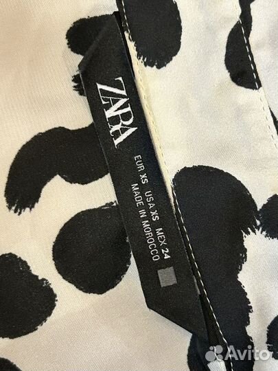 Блузка женская zara (XS) 42/44 оверсайз