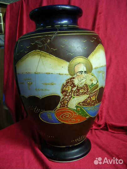 Ваза Сацума в тех. Мориаж. Япония (экспорт)