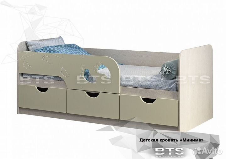 Кровать детская Крем-брюле