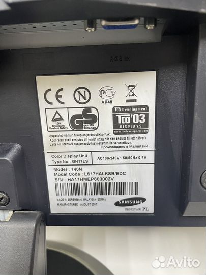 Монитор Samsung 17 дюймов
