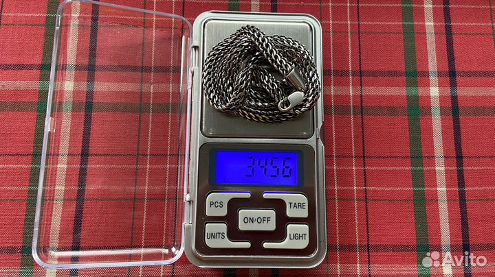 Мужская серебряная цепь