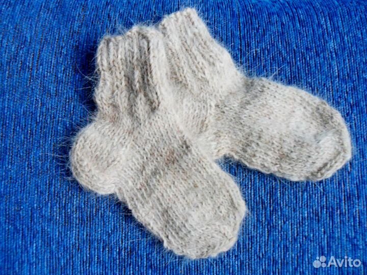 Носки детские из собачьего пуха