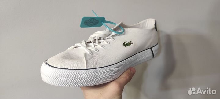Кеды мужские белые Lacoste оригинал