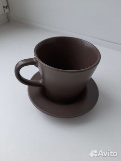 Чашка с блюдцем IKEA