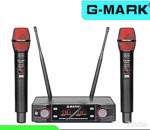 Высококач. радиосист.EW100 GMark для караоке новая