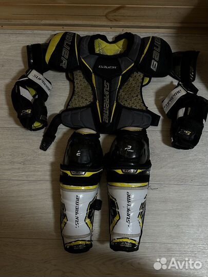 Нашрудник хоккейный baure jr m с налокотниками