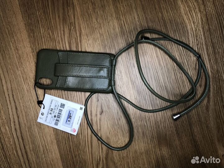 Кожаный чехол Zara для iPhone X/XS новый