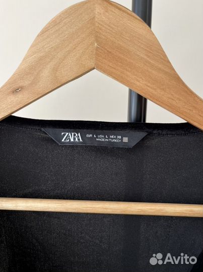 Боди бархатное zara