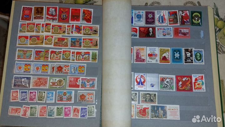 Большой альбом с марками СССР 1970-80е года