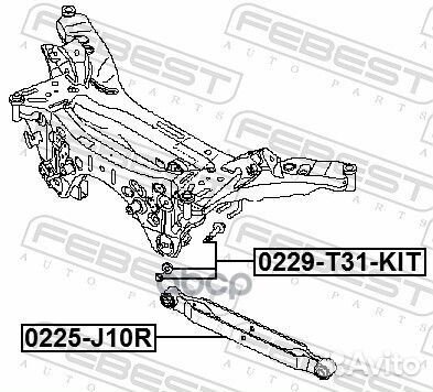 Болт с эксцентриком (ремкомплект) 0229T31KIT Fe