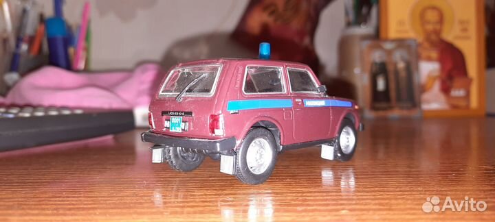 Модель автомобиля ваз 21213 Нива Милиция РФ 1:43