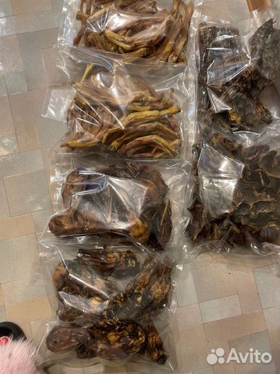 Сушеные лакомства для собак