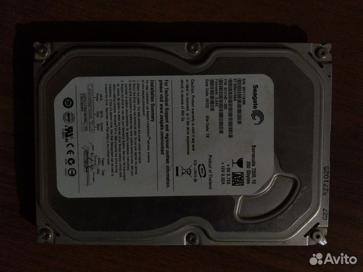 Жесткий диск 250 гб Seagate