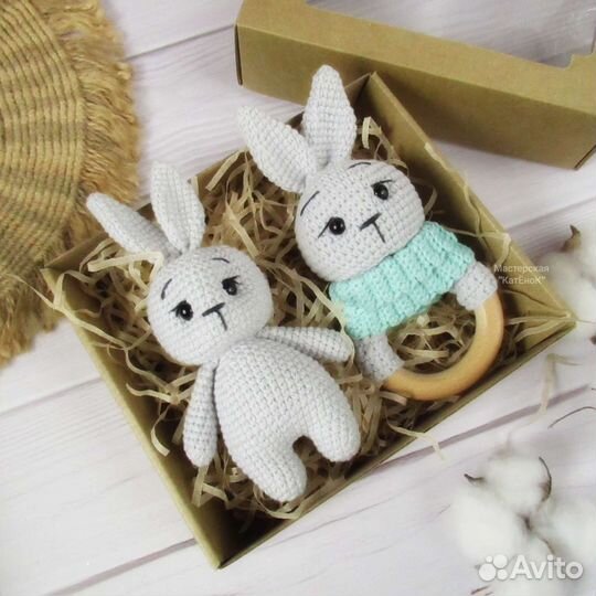 Грызунки. Погремушки. Подарочные боксы для малышей