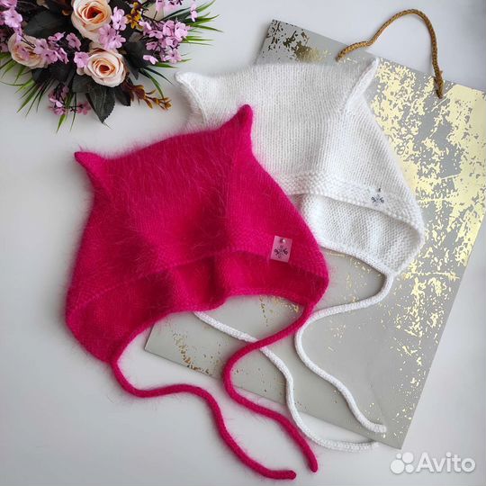 Чепчик кошка для взрослых