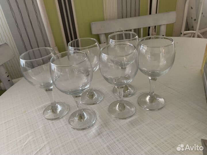 Бокалы для вина новые