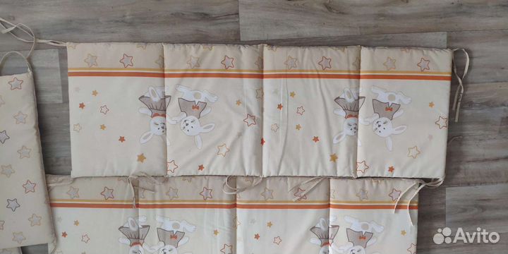 Бортики в детскую кроватку. 1 комплект