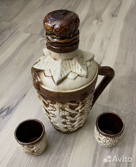 Графин керамический +2стакана