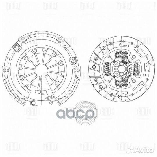 Сцепление в сборе (с мех. муфт.) FR 2708 Trialli